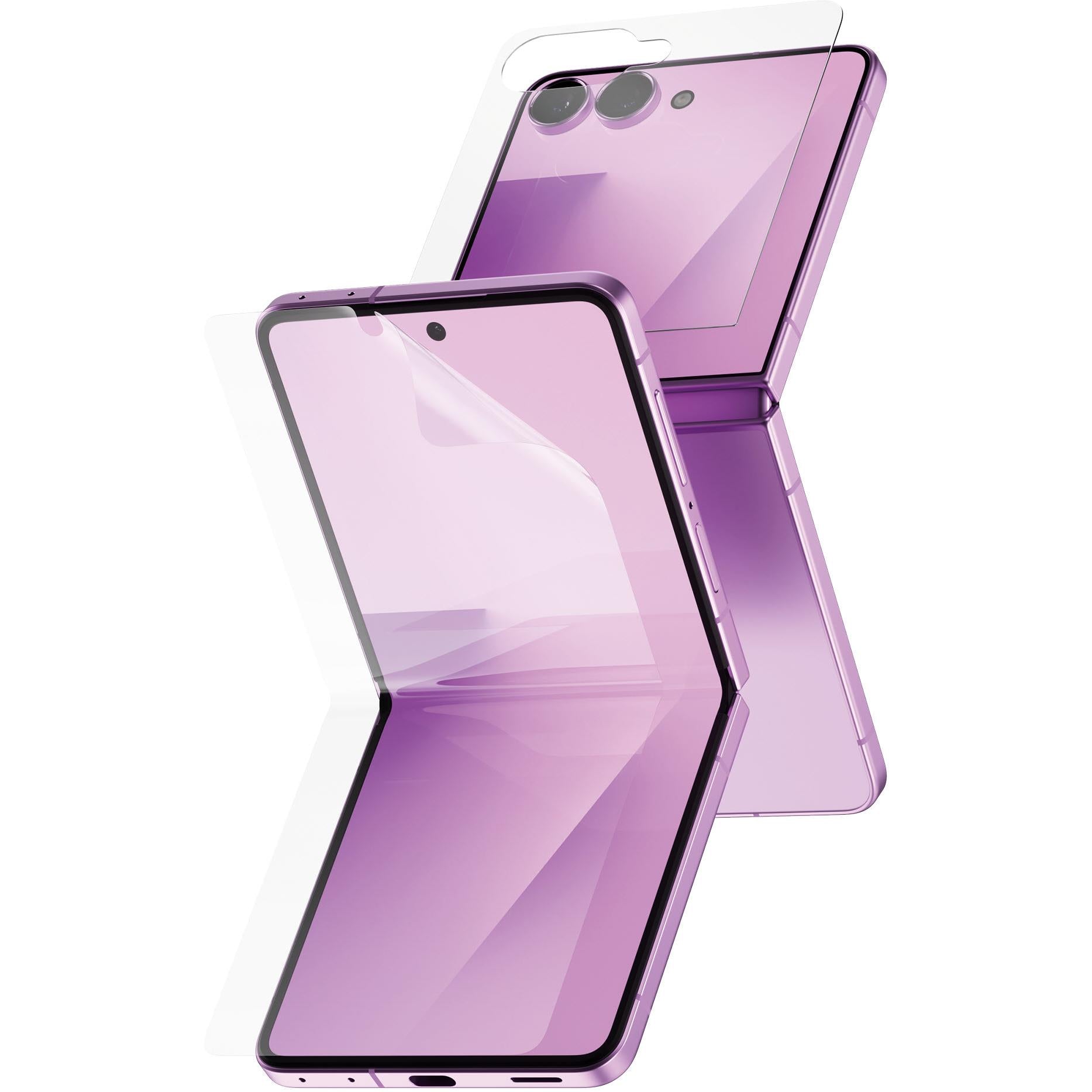 PanzerGlass glass cover screen and TPU main screen protector set for Samsung Galaxy Z Flip8 - Phone Accessories at Tech Supply Shed NZ