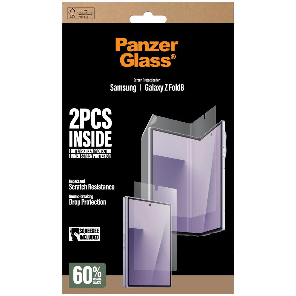 PanzerGlass 2-pack glass and TPU screen protector set for Samsung Z Fold8 packaging