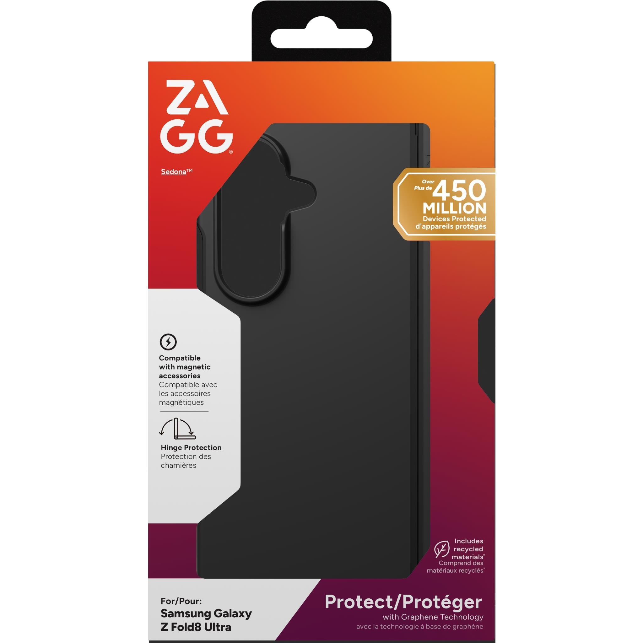 ZAGG Sedona Snap case for Samsung Galaxy Z Fold8 Ultra in black, image 9 - Phone Cases & Covers at Tech Supply Shed NZ