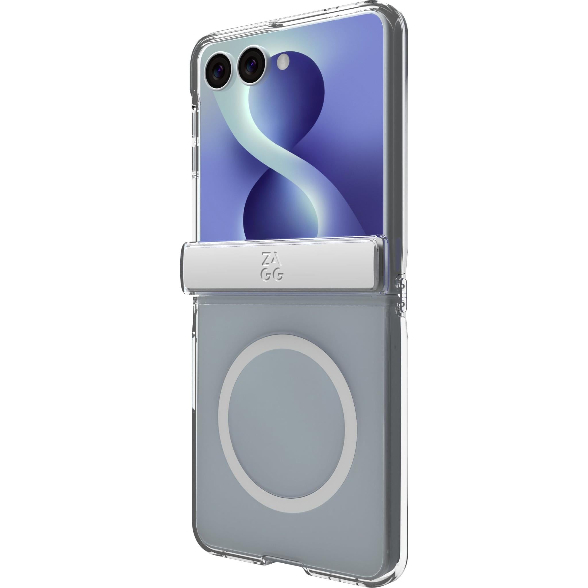 ZAGG Crystal Palace Snap clear case for Samsung Galaxy Z Flip8, image 3 - Phone Cases & Covers at Tech Supply Shed NZ