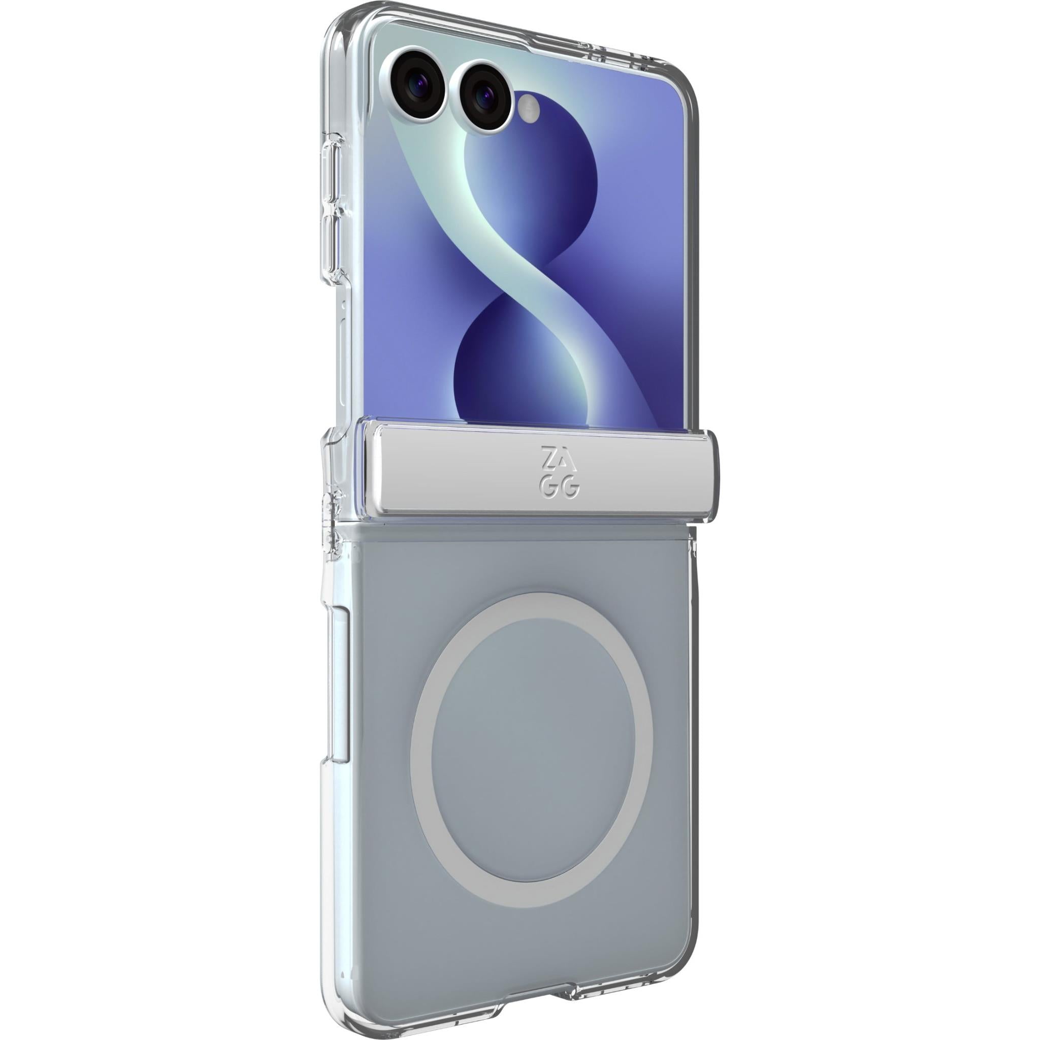 ZAGG Crystal Palace Snap clear case for Samsung Galaxy Z Flip8, image 4 - Phone Cases & Covers at Tech Supply Shed NZ