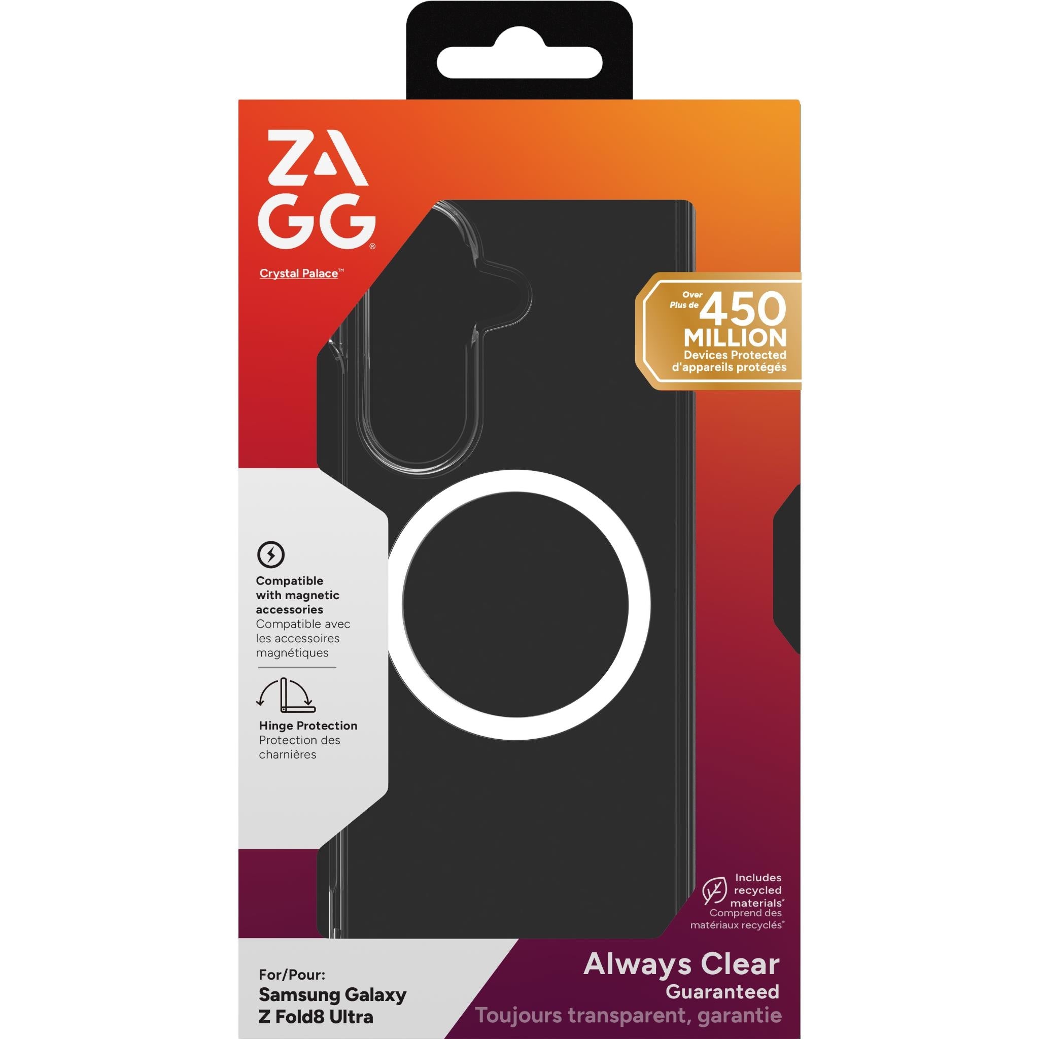 ZAGG Crystal Palace Snap clear case for Samsung Galaxy Z Fold8 Ultra, image 7 - Phone Cases & Covers at Tech Supply Shed NZ