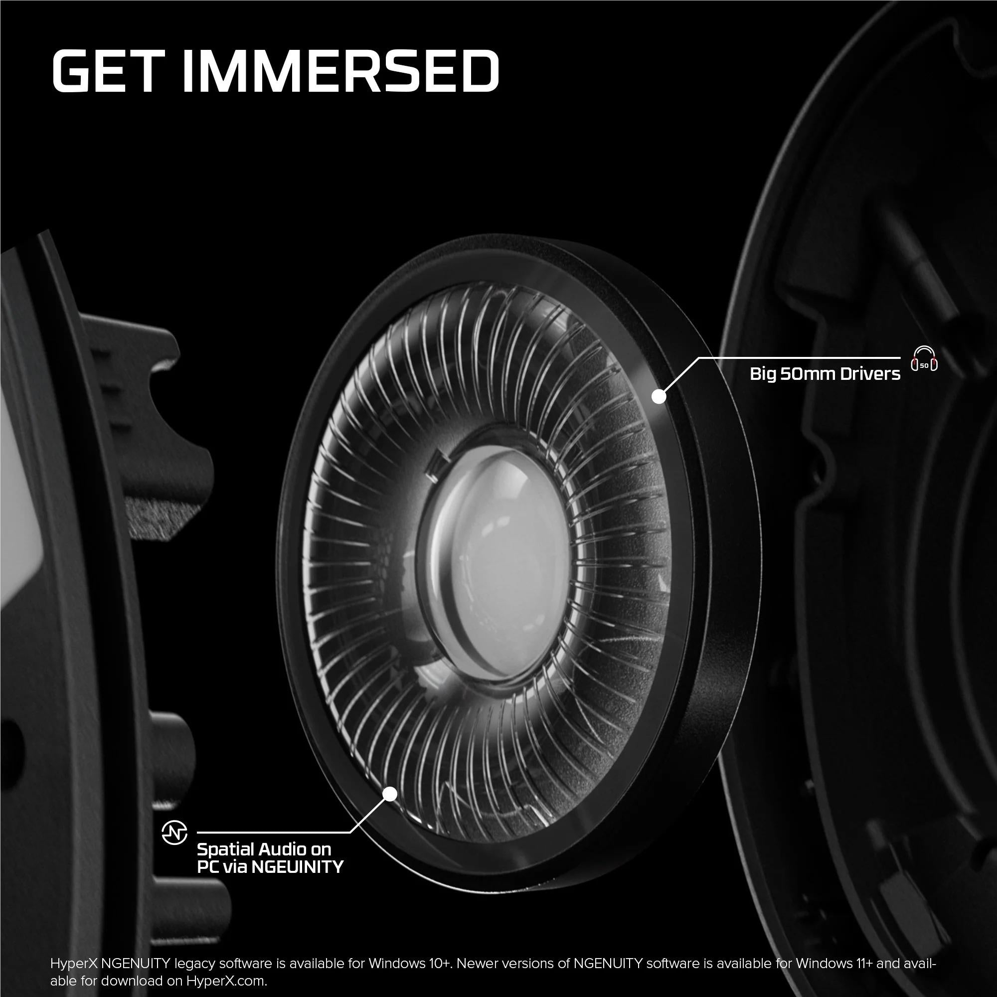 HyperX Cloud Stinger 3 wireless gaming headset in white, image 5 - Gaming Headsets at Tech Supply Shed NZ