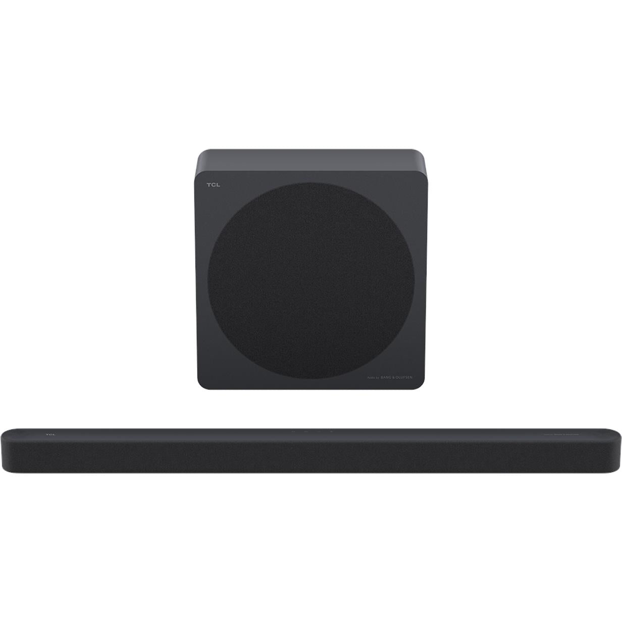TCL soundbar, front view with slim low-profile bar