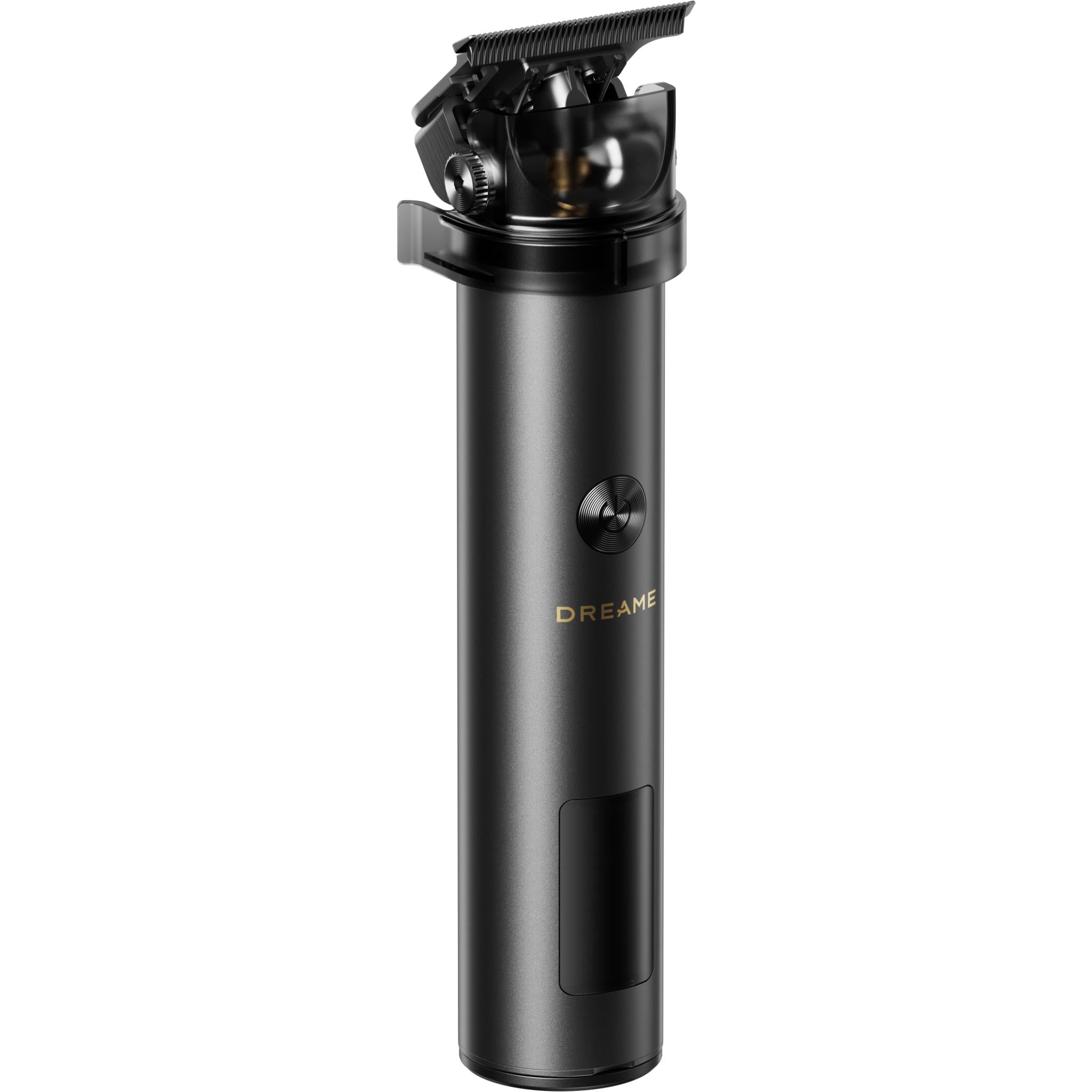 Black grooming and styling device, DREAME, with side power button