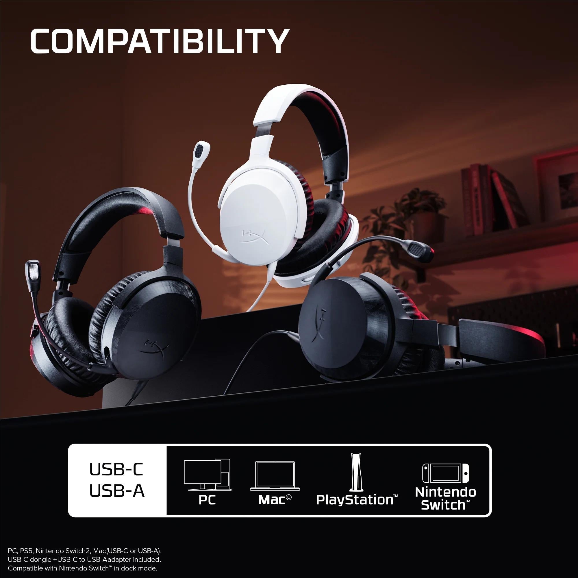 HyperX Cloud Stinger 3 wired gaming headset in black, image 8 - Gaming Headsets at Tech Supply Shed NZ