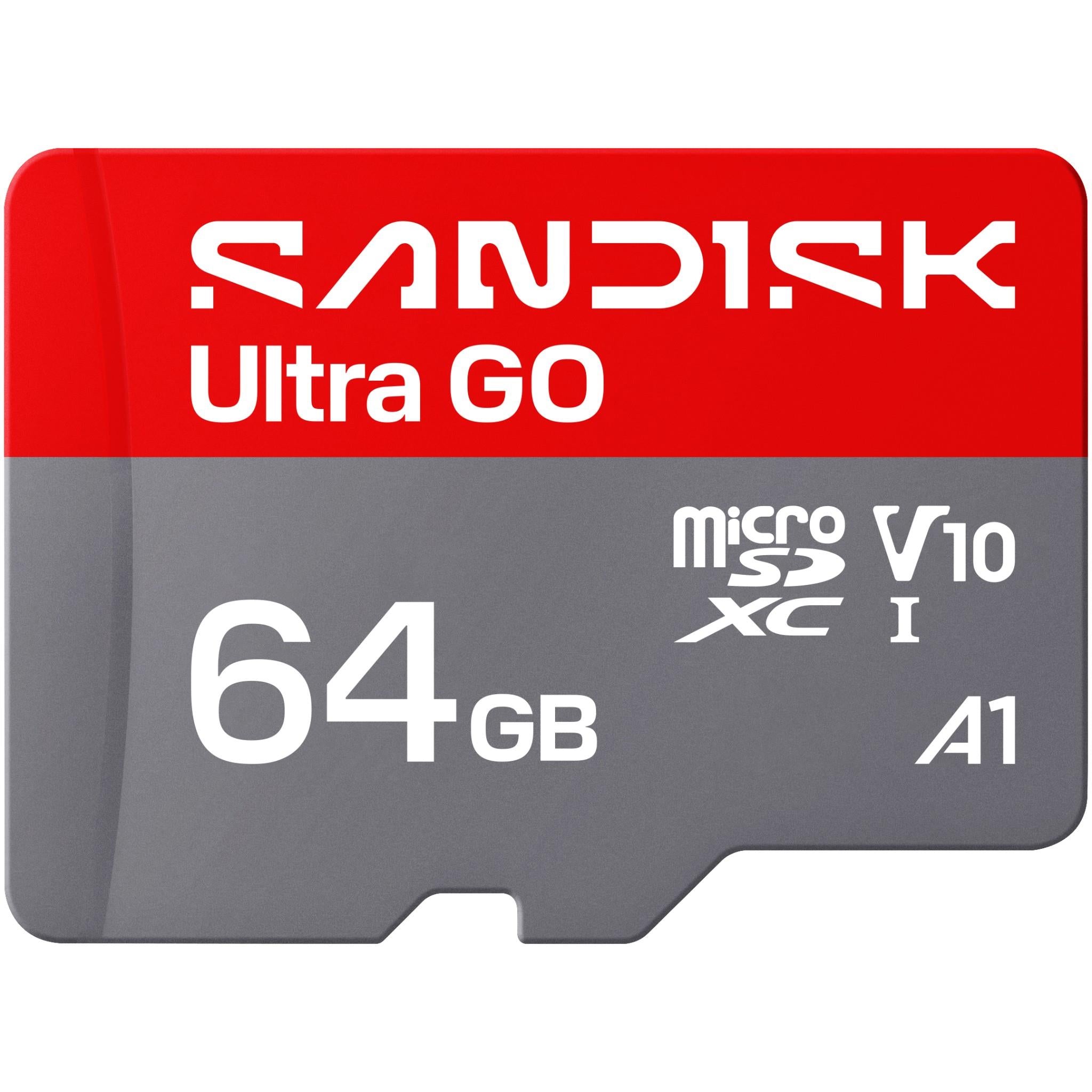 SanDisk Ultra GO 64GB microSDXC UHS-I memory card - Memory Cards & Readers at Tech Supply Shed NZ