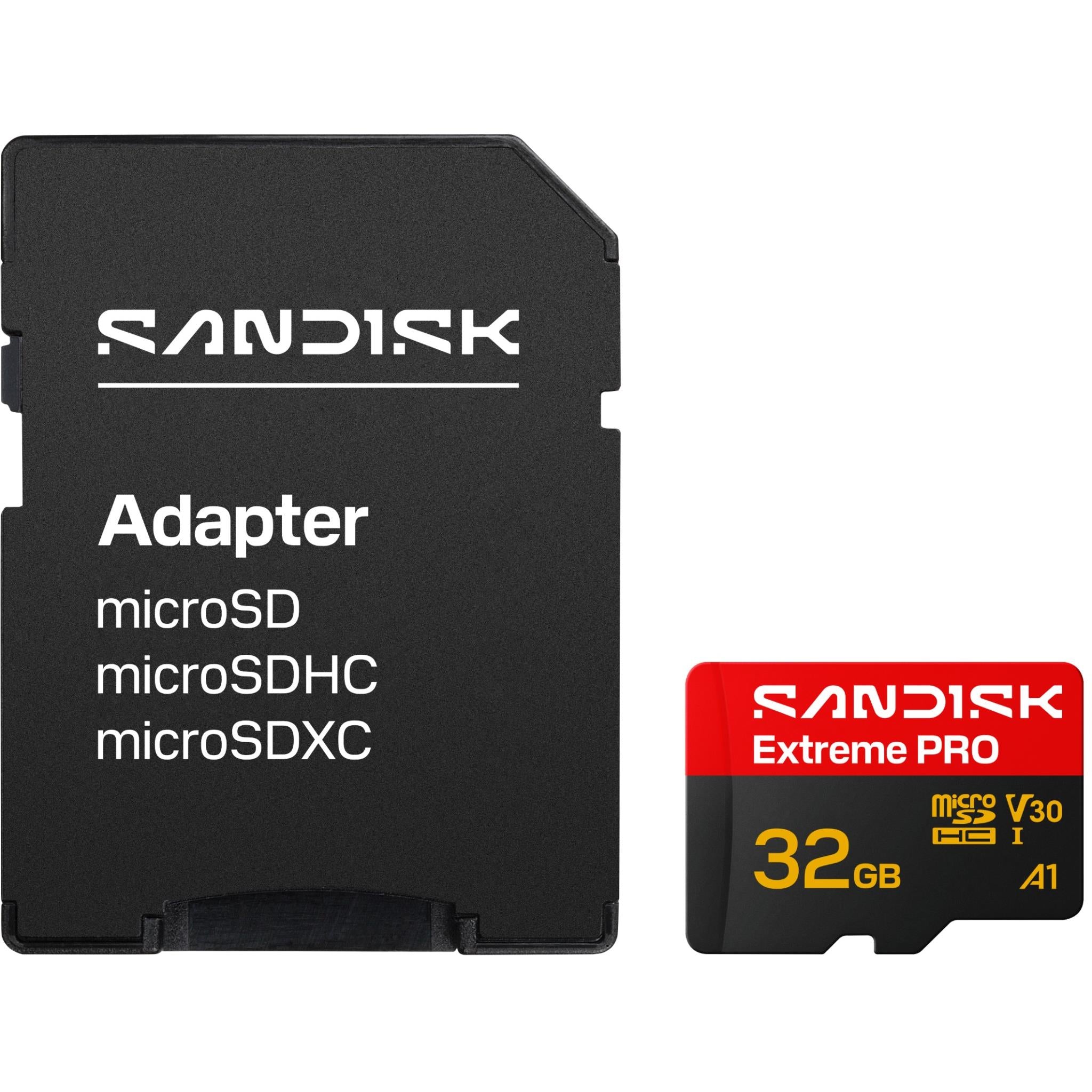 SanDisk Extreme PRO 32GB microSDHC UHS-I memory card, image 4 - Memory Cards & Readers at Tech Supply Shed NZ
