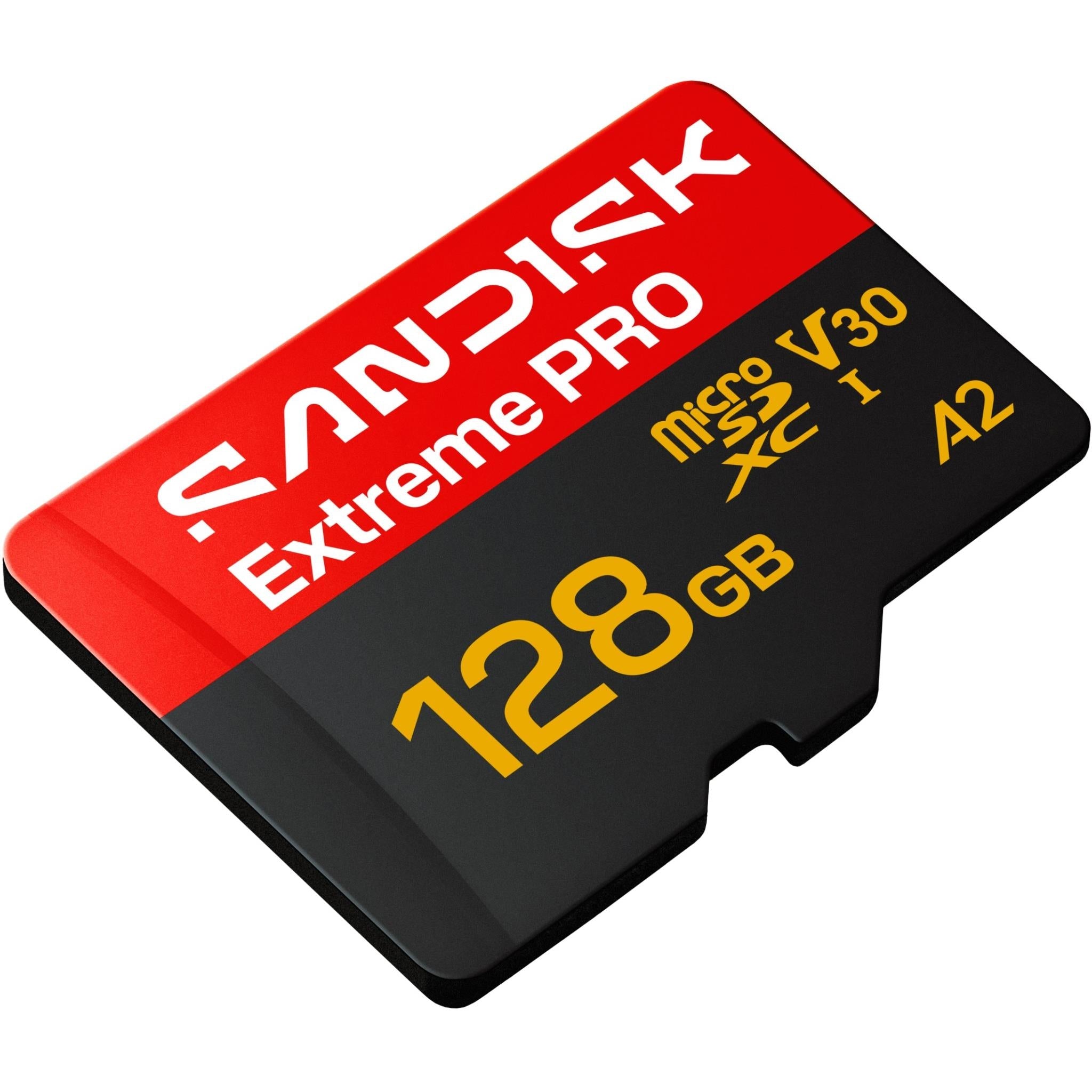 SanDisk Extreme PRO 128GB microSDXC UHS-I memory card, image 3 - Memory Cards & Readers at Tech Supply Shed NZ