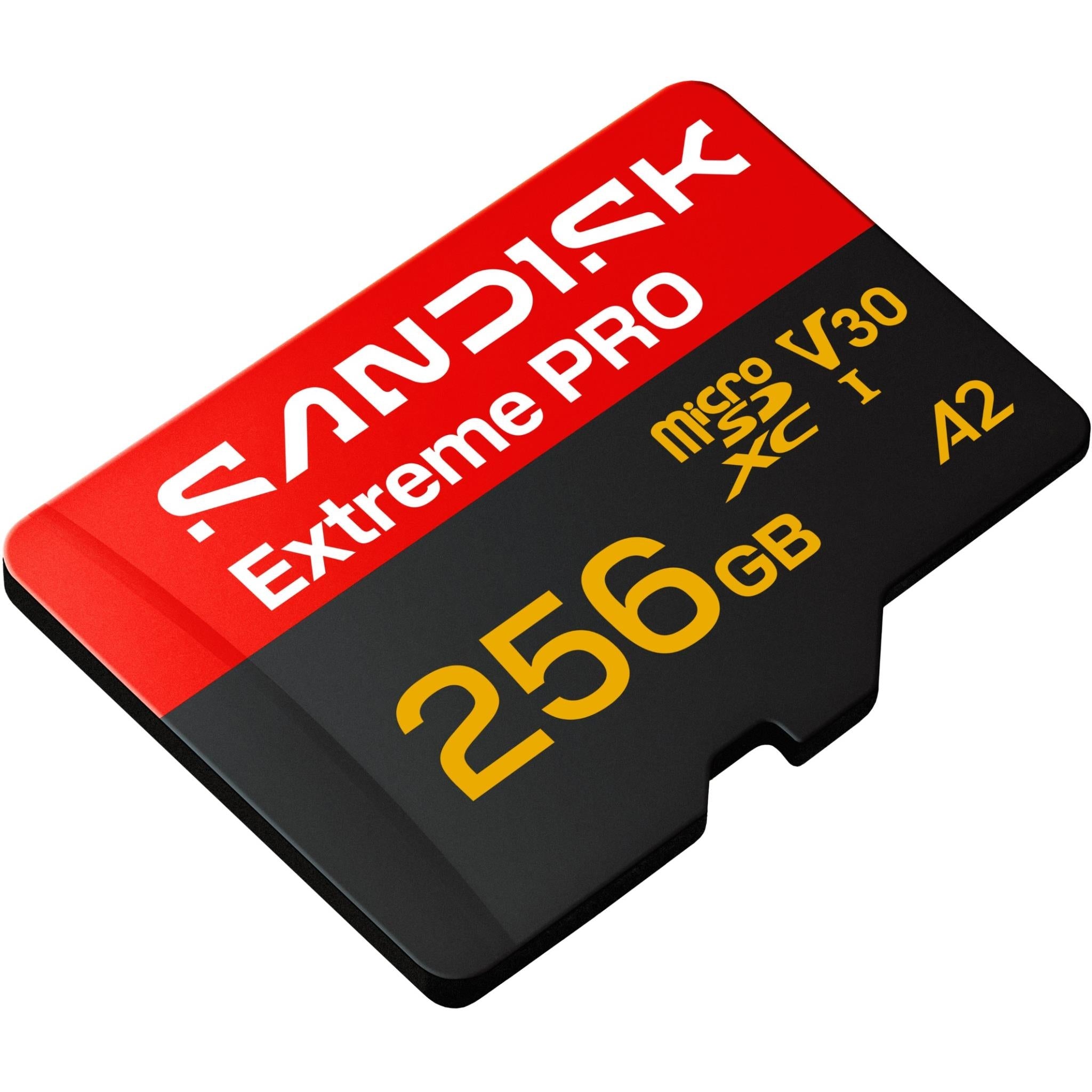 SanDisk Extreme PRO 256GB microSDXC UHS-I memory card, image 3 - Memory Cards & Readers at Tech Supply Shed NZ