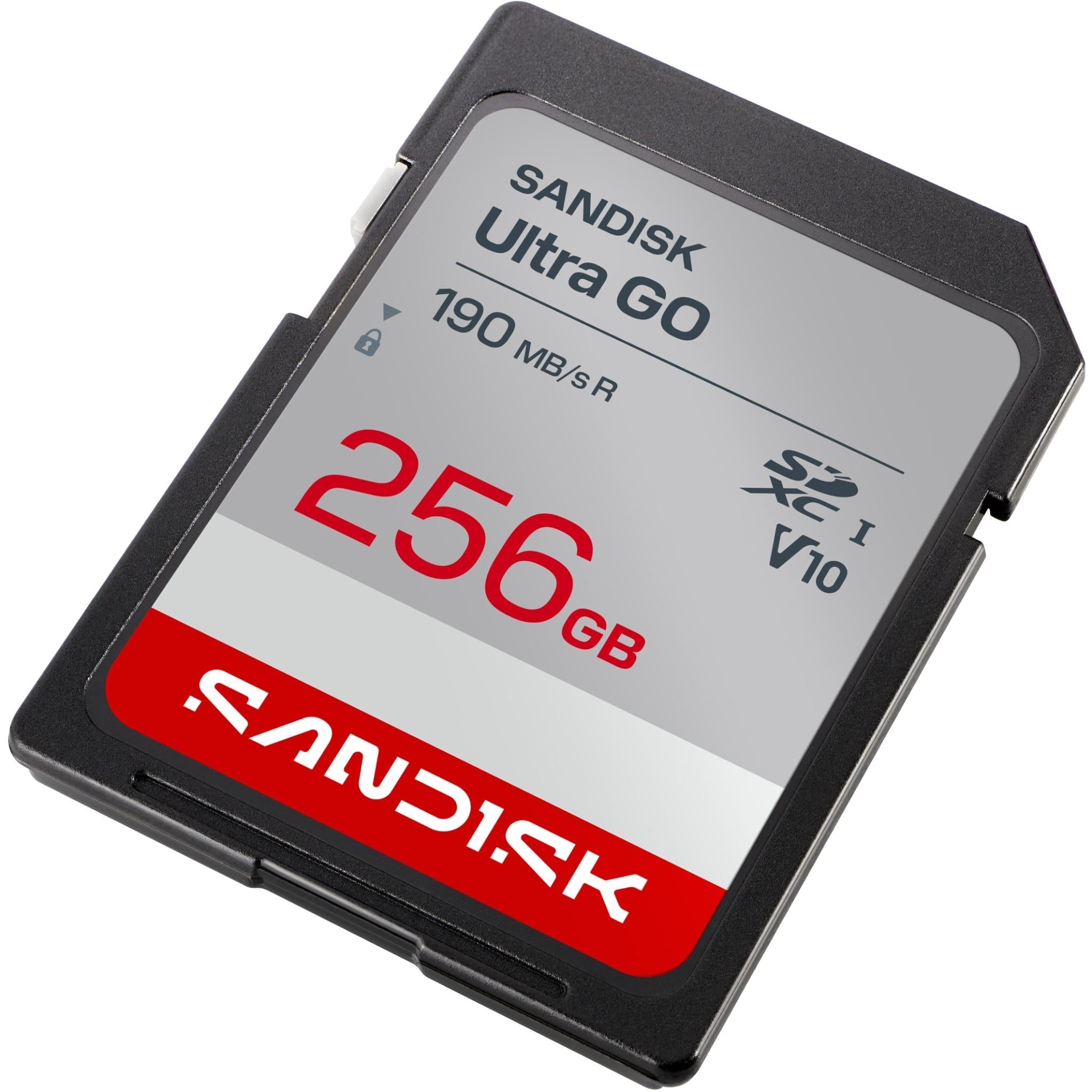 SanDisk Ultra GO 256GB SDXC UHS-I memory card, image 2 - Memory Cards & Readers at Tech Supply Shed NZ