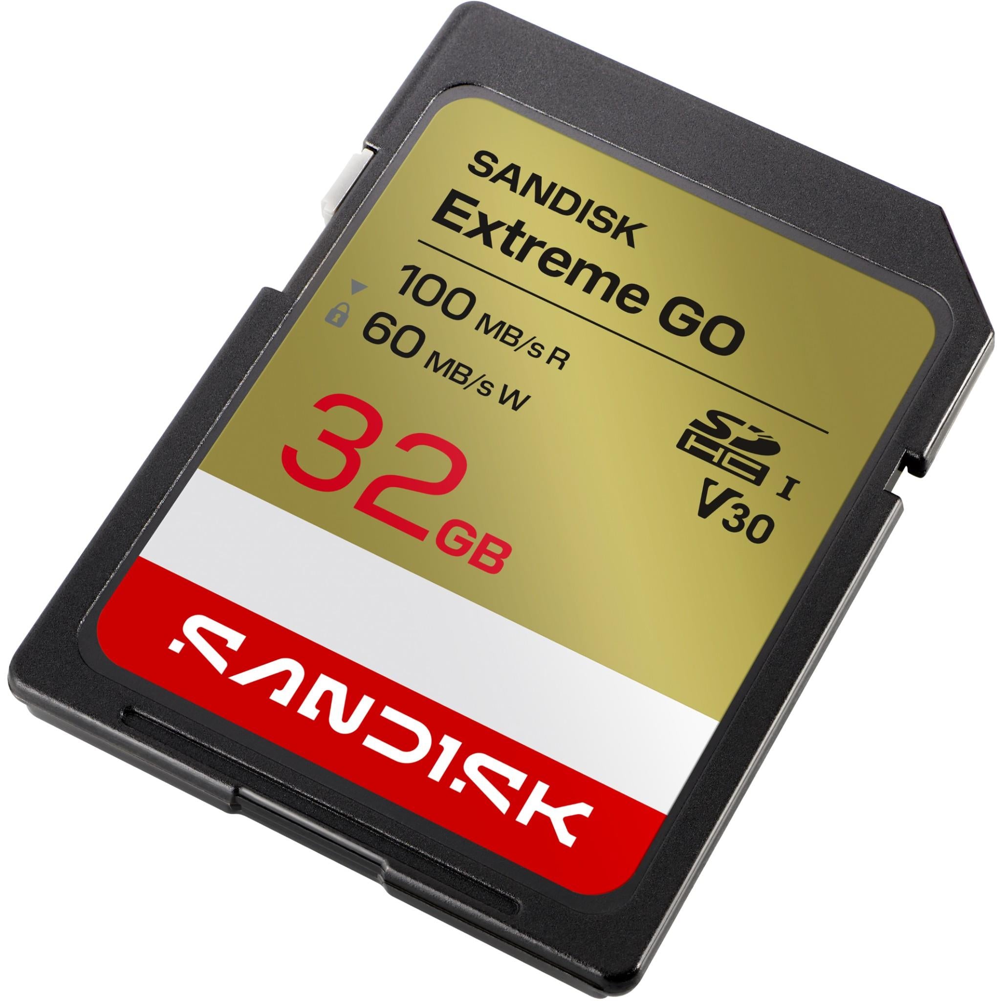 SanDisk Extreme GO 32GB SDHC UHS-I memory card, image 3 - Memory Cards & Readers at Tech Supply Shed NZ