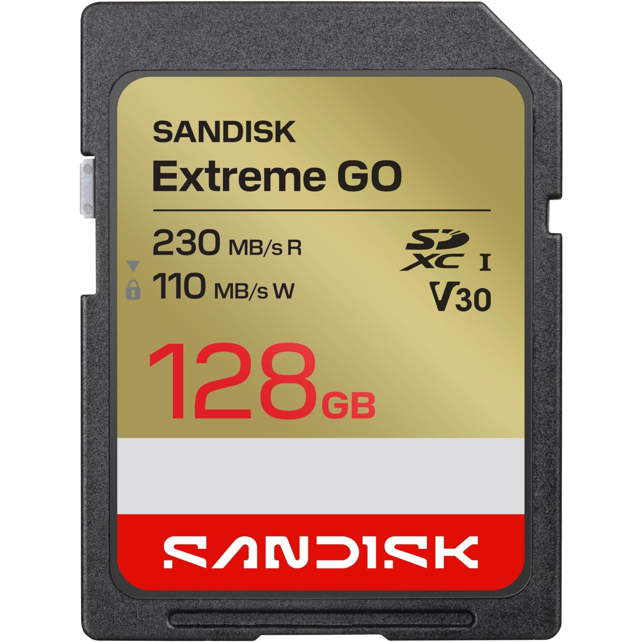 SanDisk Extreme GO 128GB SDXC UHS-I memory card - Memory Cards & Readers at Tech Supply Shed NZ