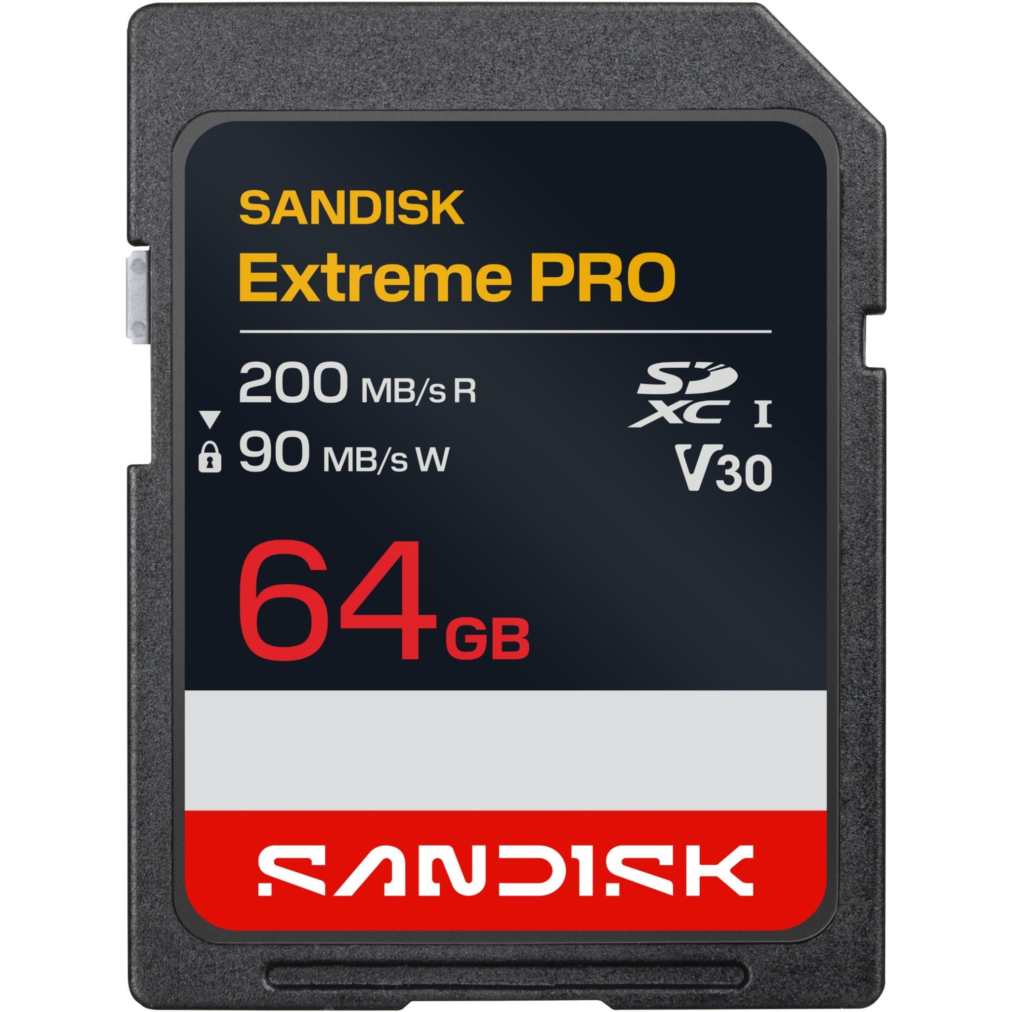 SanDisk Extreme PRO 64GB SDXC UHS-I memory card - Memory Cards & Readers at Tech Supply Shed NZ