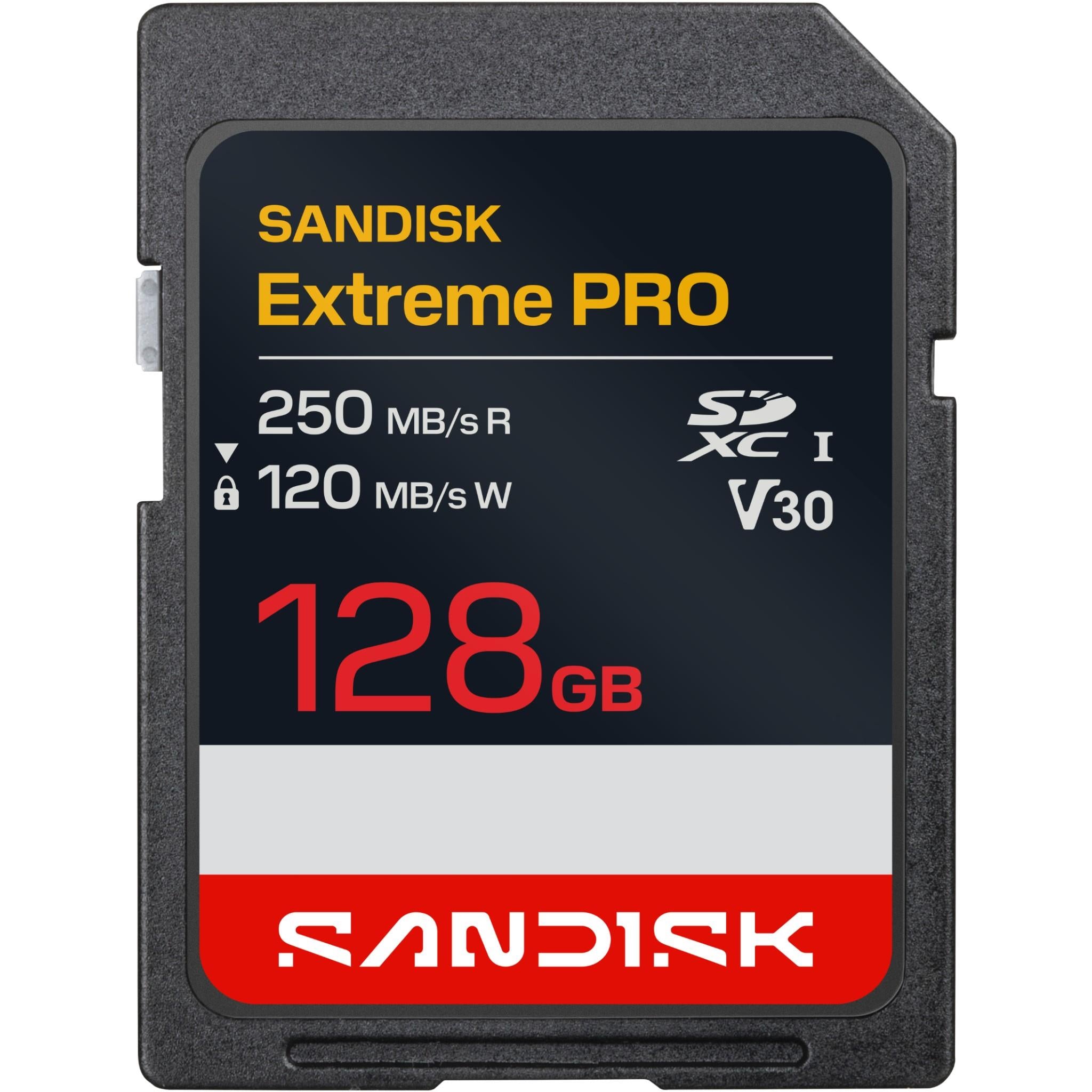 SanDisk Extreme PRO 128GB SDXC UHS-I memory card - Memory Cards & Readers at Tech Supply Shed NZ
