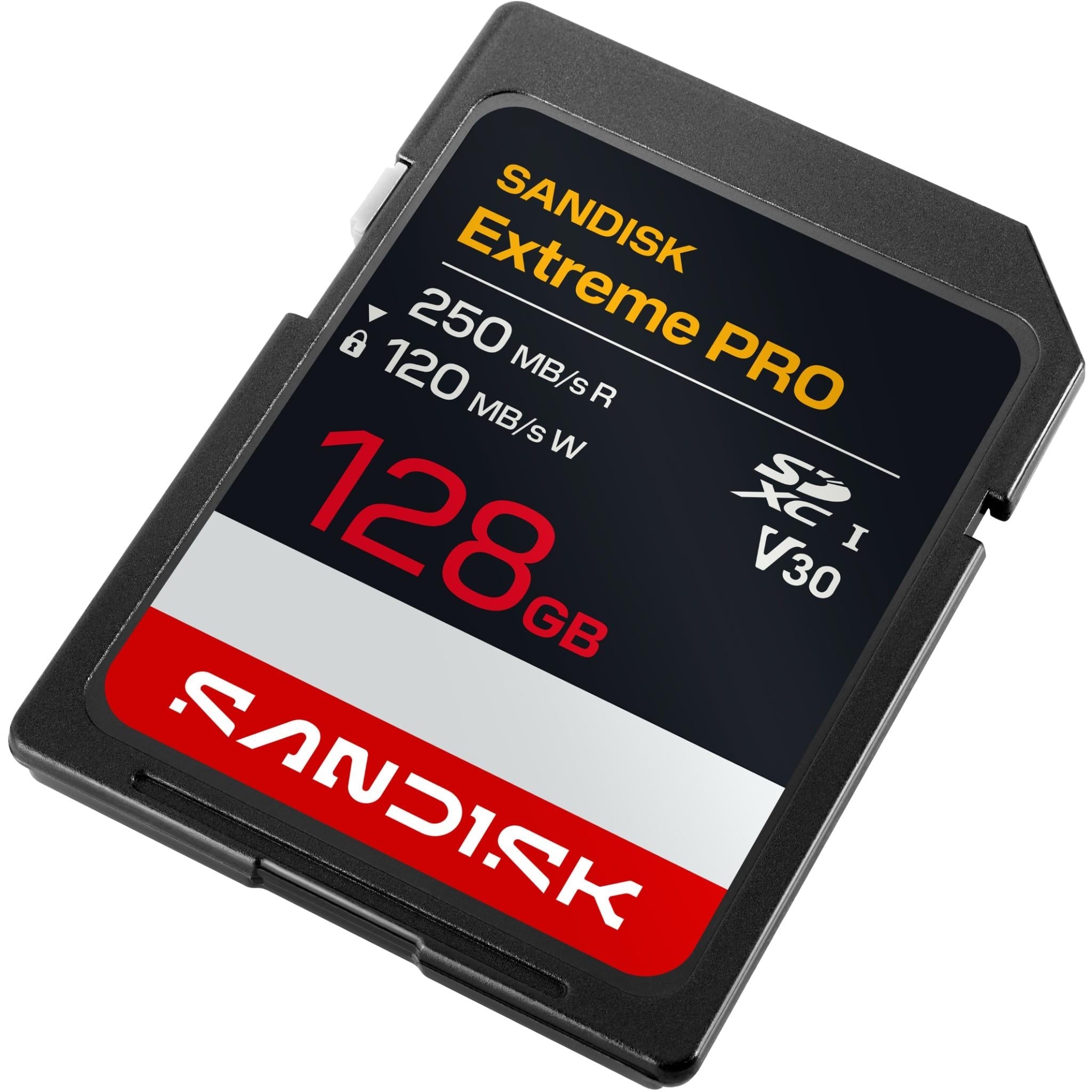 SanDisk Extreme PRO 128GB SDXC UHS-I memory card, image 3 - Memory Cards & Readers at Tech Supply Shed NZ