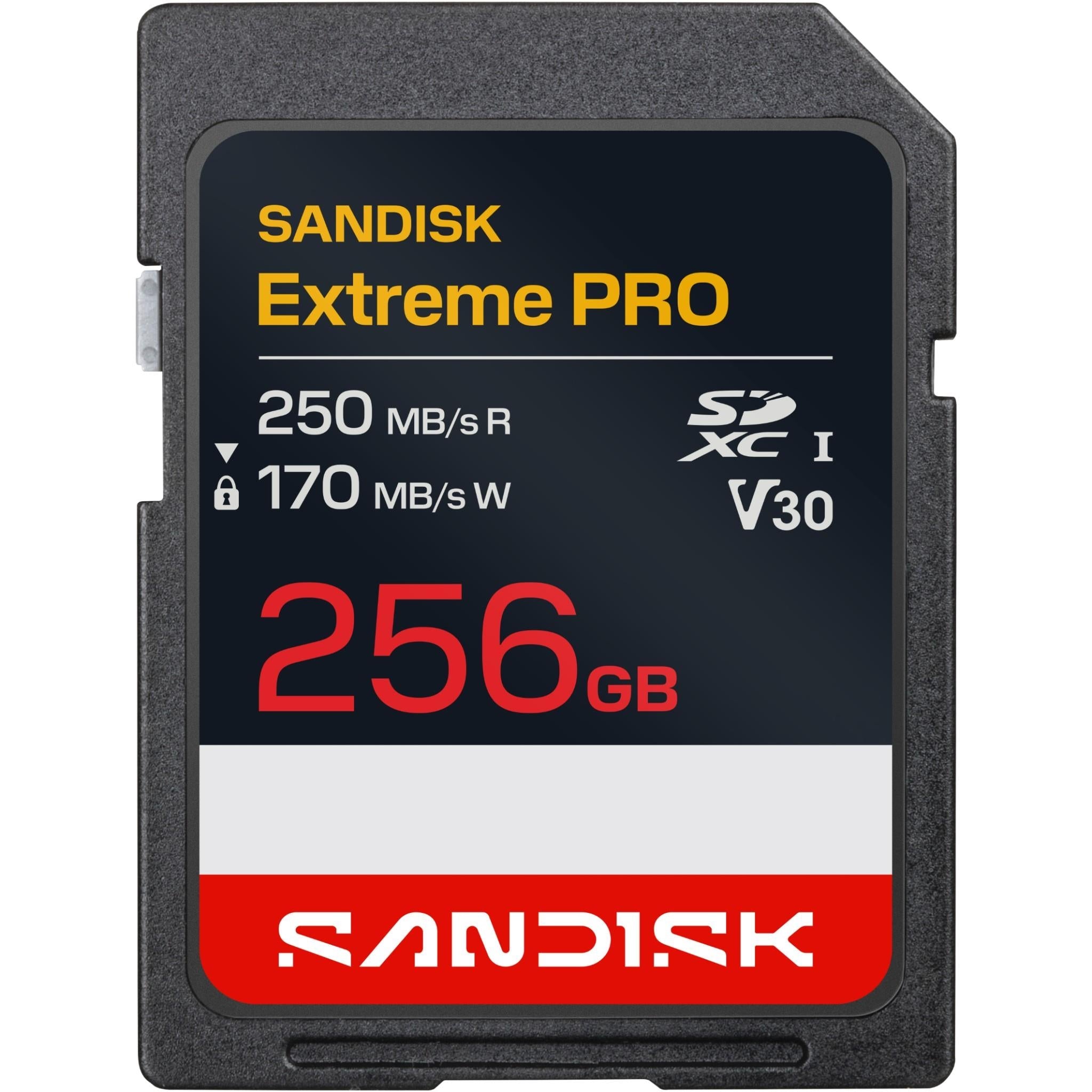 SanDisk Extreme PRO 256GB SDXC UHS-I memory card - Memory Cards & Readers at Tech Supply Shed NZ