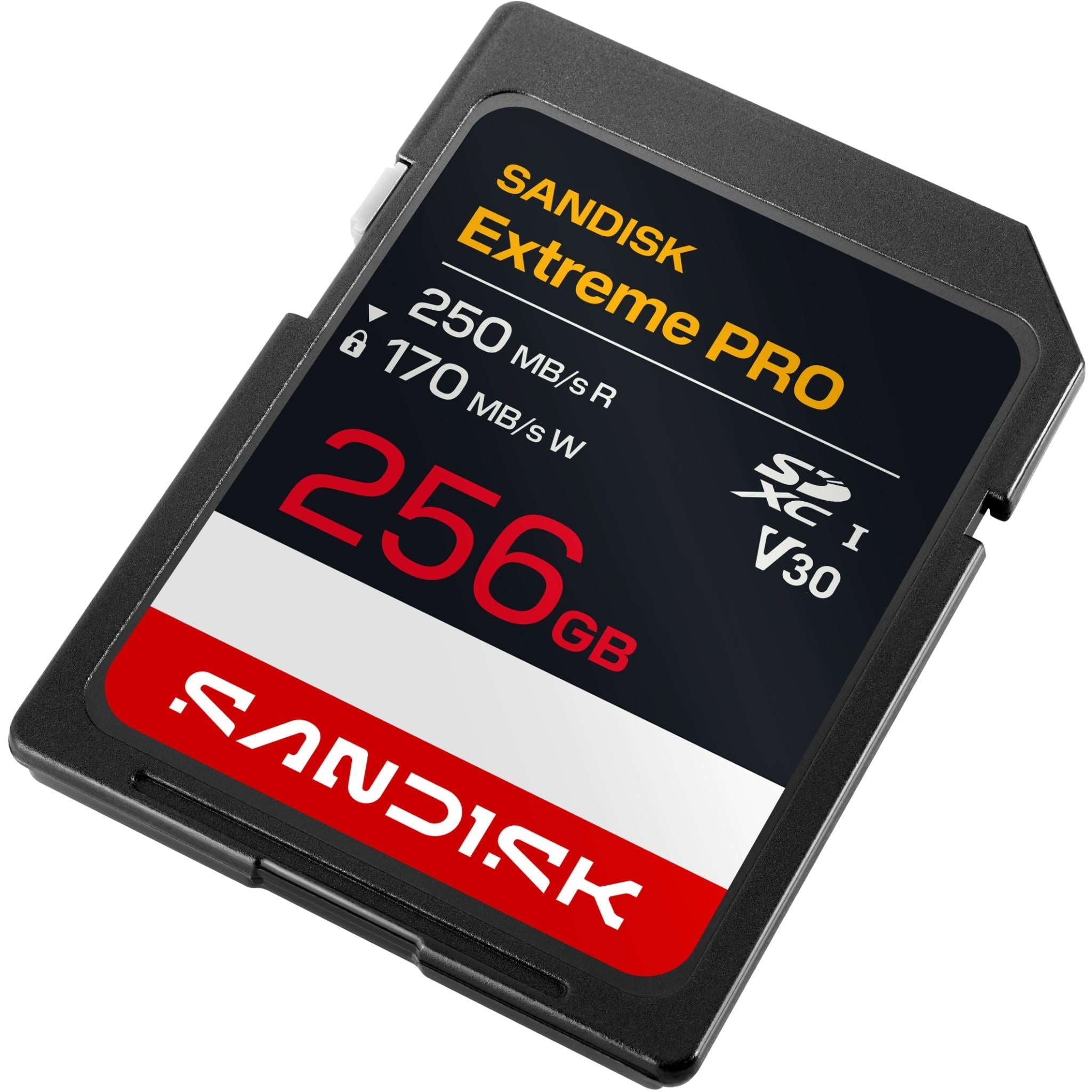 SanDisk Extreme PRO 256GB SDXC UHS-I memory card, image 3 - Memory Cards & Readers at Tech Supply Shed NZ