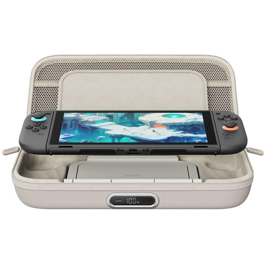Belkin Charging Case Pro for Nintendo Switch 2 in sand, image 3 - Electronic Gaming Accessories at Tech Supply Shed NZ