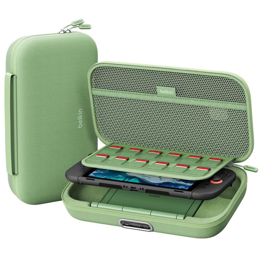 Belkin Charging Case Pro for Nintendo Switch 2 in sage green - Electronic Gaming Accessories at Tech Supply Shed NZ