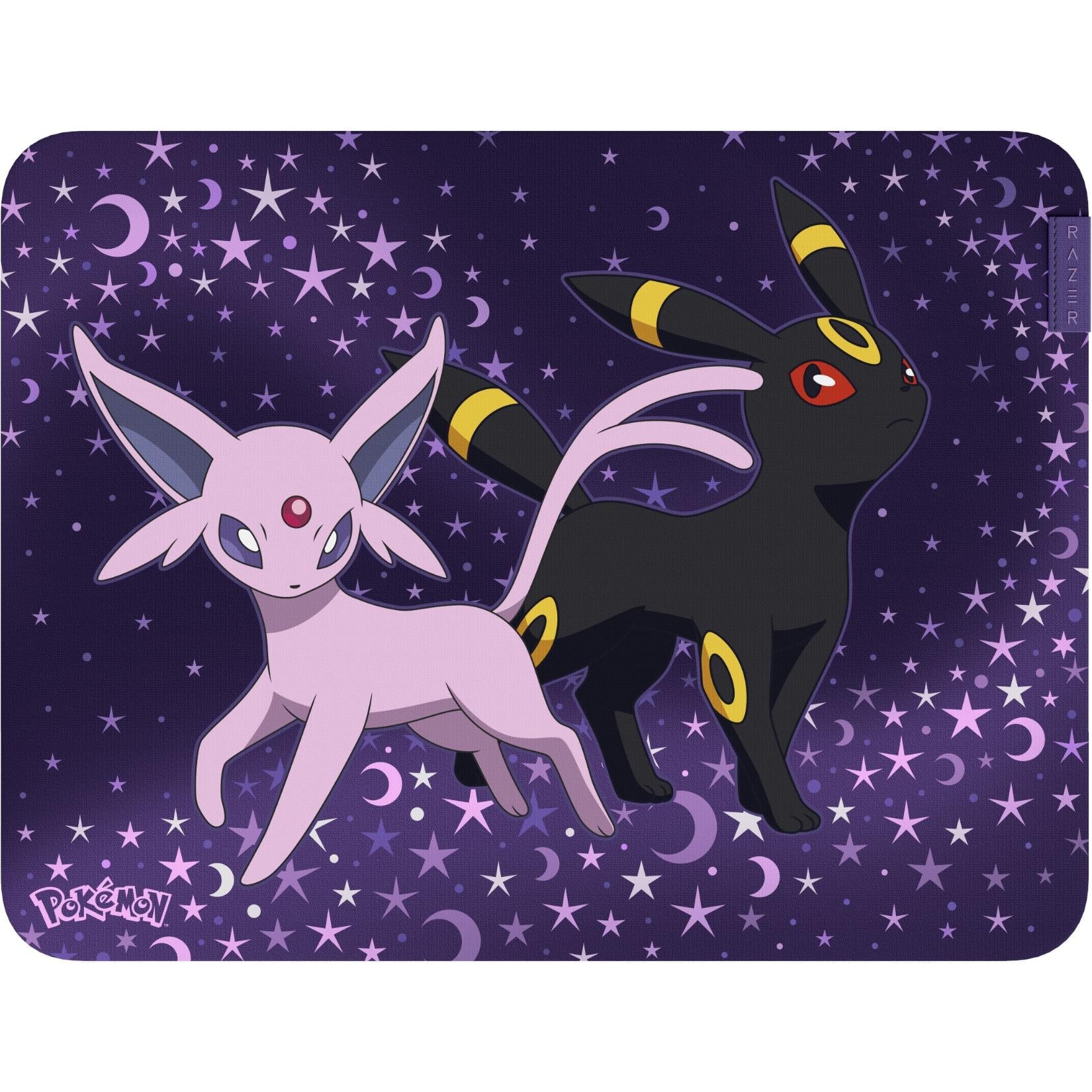 Razer Gigantus V2 mouse mat with Espeon and Umbreon graphic