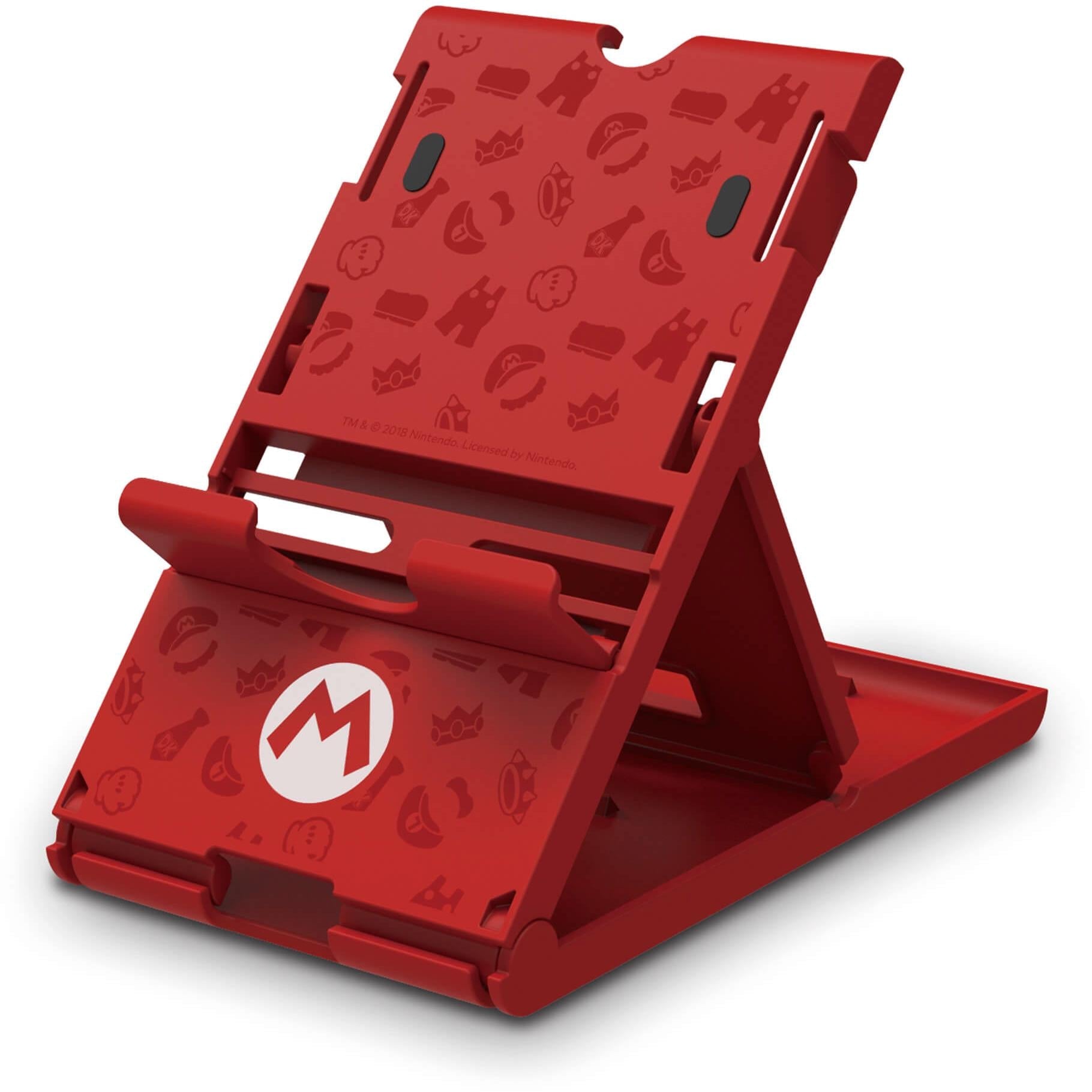 HORI Compact PlayStand for Nintendo Switch with red Super Mario design - Electronic Gaming Accessories at Tech Supply Shed NZ