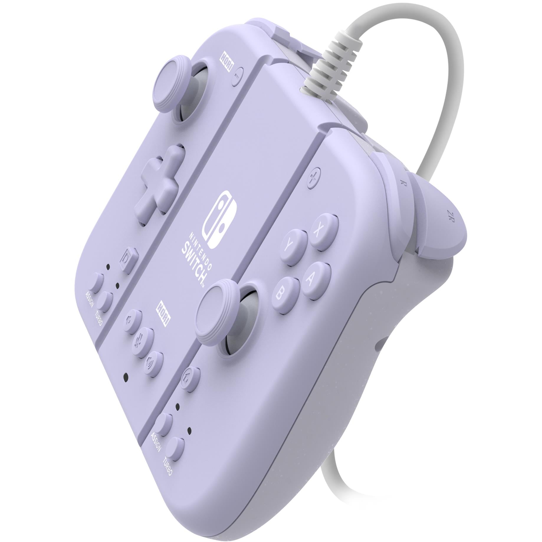 HORI Split Pad Compact attachment set for Nintendo Switch in lavender, image 5 - Electronic Gaming Accessories at Tech Supply Shed NZ