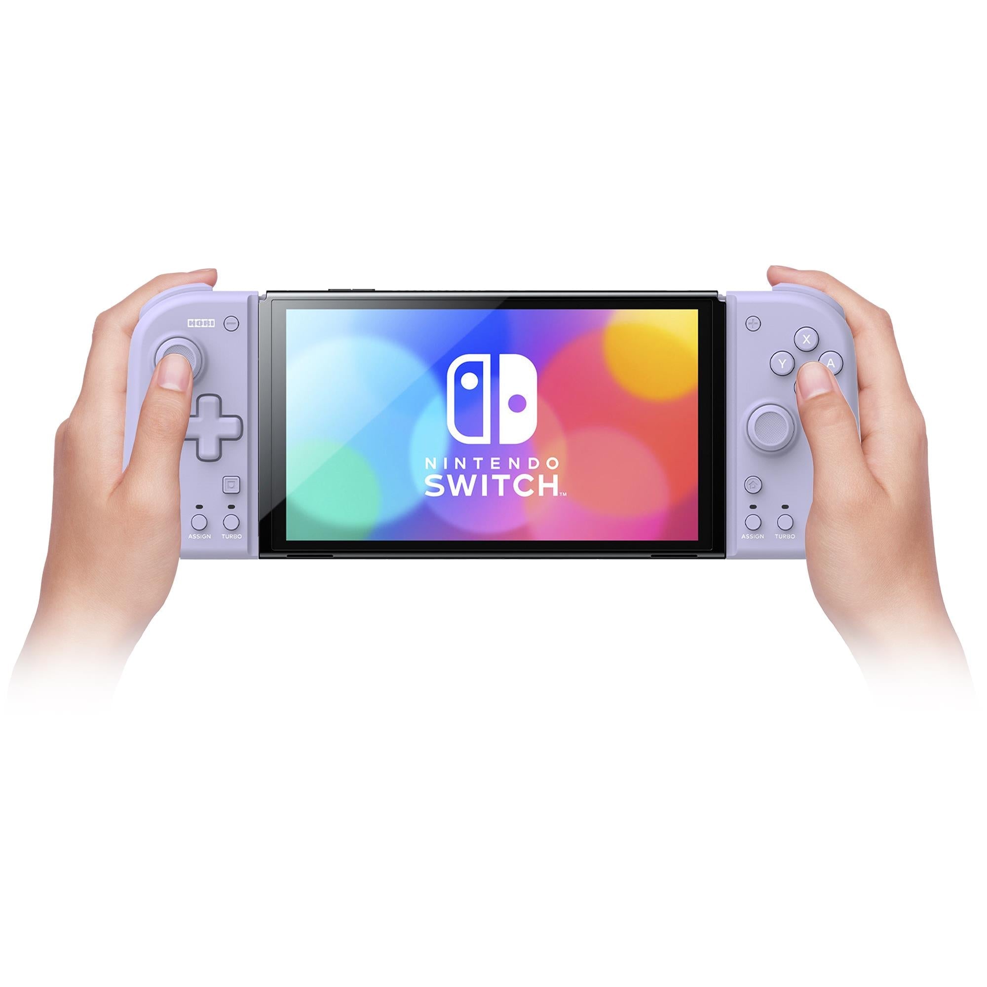 HORI Split Pad Compact attachment set for Nintendo Switch in lavender, image 6 - Electronic Gaming Accessories at Tech Supply Shed NZ