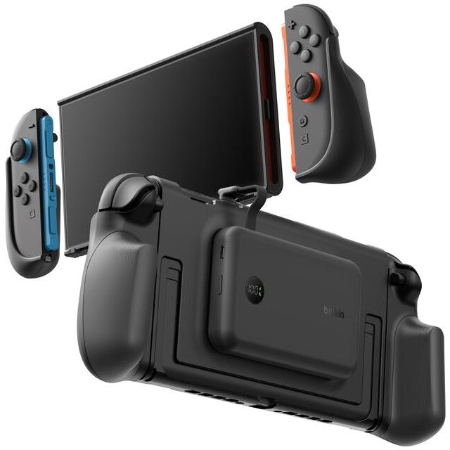 Belkin charging grip with magnetic power bank for Nintendo Switch 2 in black - Electronic Gaming Accessories at Tech Supply Shed NZ