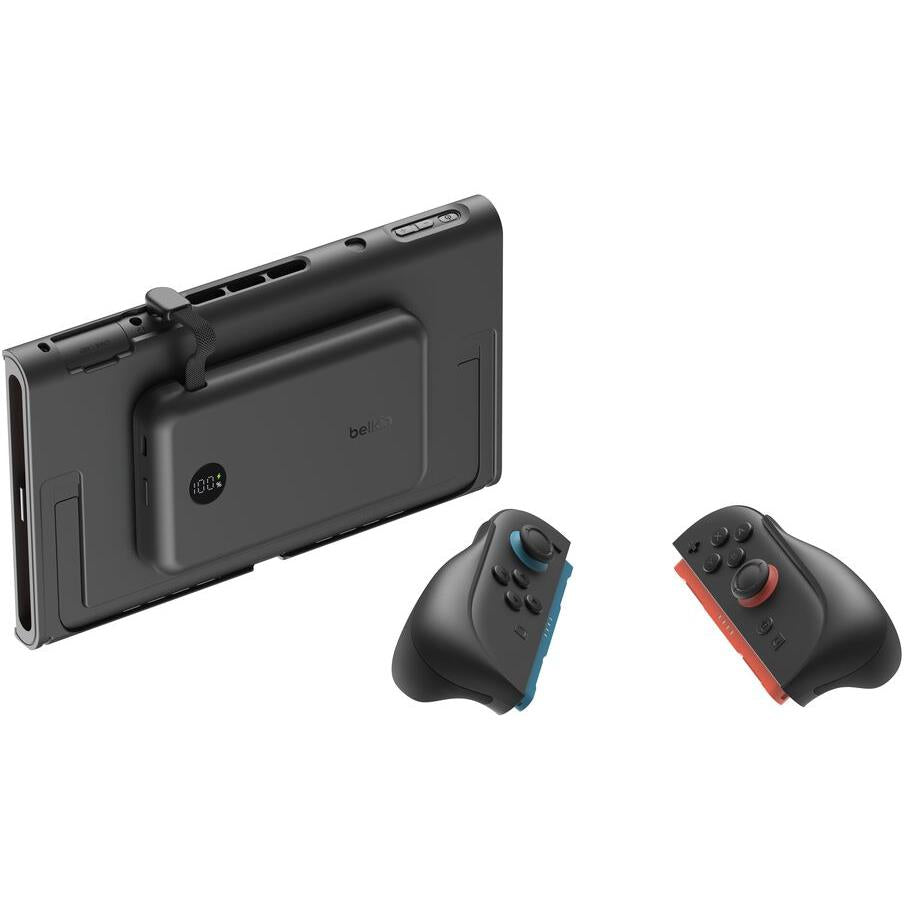 Belkin charging grip with magnetic power bank for Nintendo Switch 2 in black, image 3 - Electronic Gaming Accessories at Tech Supply Shed NZ
