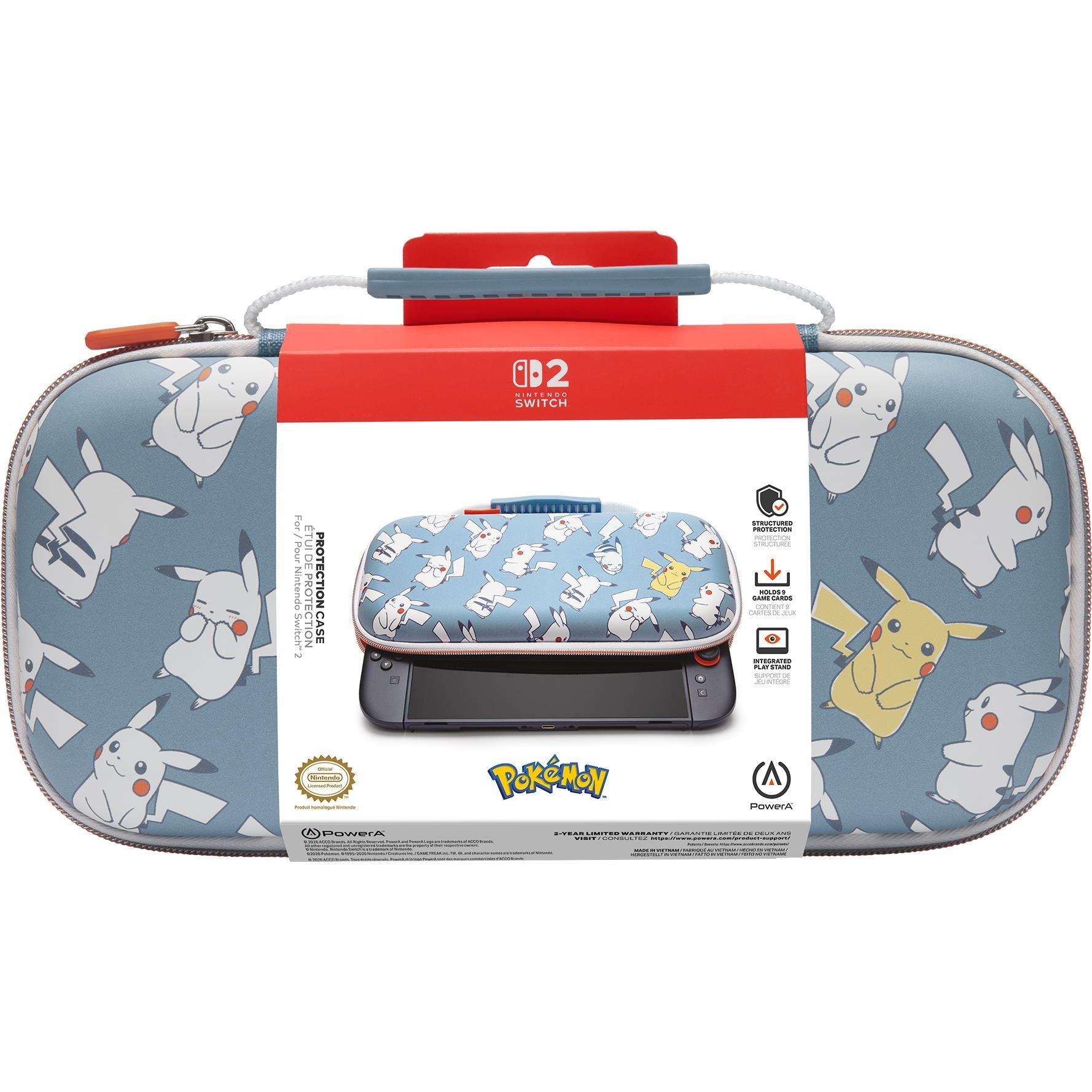PowerA Protection Case for Nintendo Switch 2 in Pokémon: Pikachu Moments design, image 9 - Electronic Gaming Accessories at Tech Supply Shed NZ