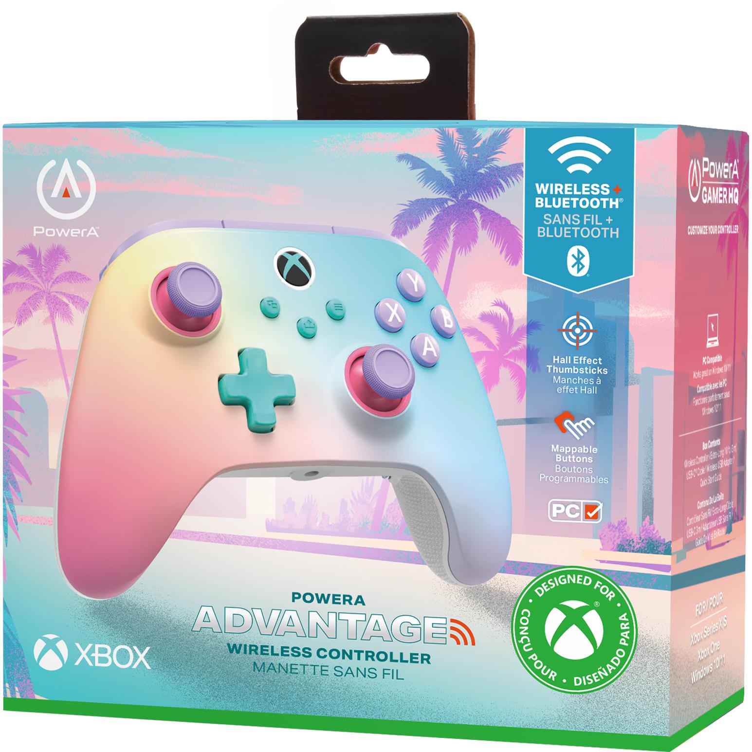 PowerA Advantage Wireless Controller for Xbox Series X|S in Beach Vibes design, image 7 - Electronic Gaming Accessories at Tech Supply Shed NZ