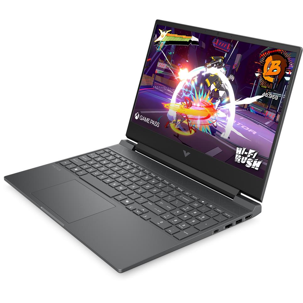HP Victus 15.6 inch gaming laptop with RTX 3050 in silver, image 4 - Business & Home Laptops at Tech Supply Shed NZ