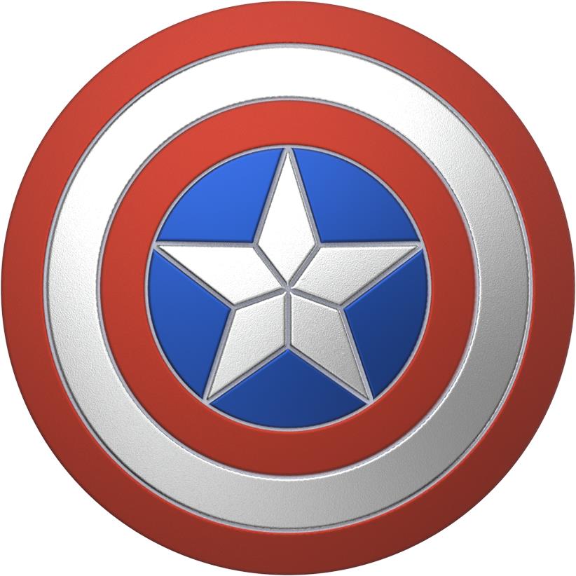 PopSockets Enamel PopGrip Marvel Captain America Shield phone grip and stand in multi-colour - Phone Accessories at Tech Supply Shed NZ
