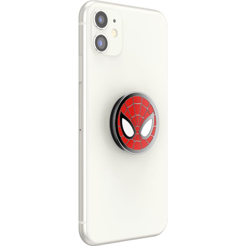 PopSockets Enamel PopGrip Marvel Spider-Man phone grip and stand in red, image 8 - Phone Accessories at Tech Supply Shed NZ
