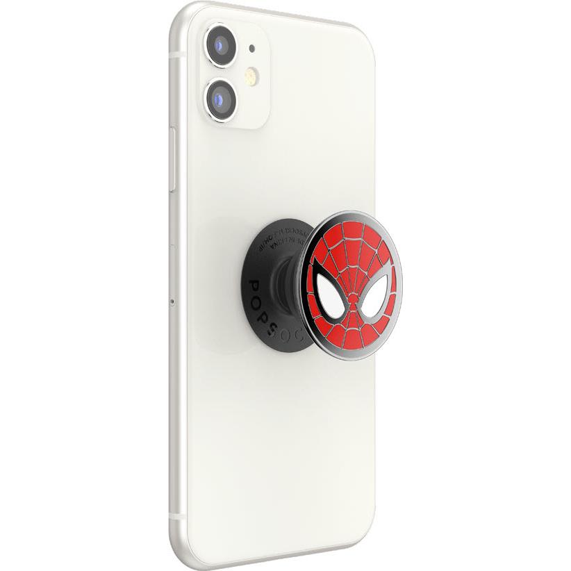 PopSockets Enamel PopGrip Marvel Spider-Man phone grip and stand in red, image 9 - Phone Accessories at Tech Supply Shed NZ
