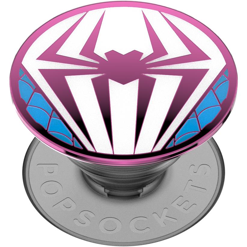 PopSockets Enamel PopGrip Marvel Spider-Gwen phone grip and stand in pink, image 3 - Phone Accessories at Tech Supply Shed NZ
