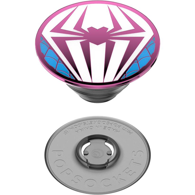 PopSockets Enamel PopGrip Marvel Spider-Gwen phone grip and stand in pink, image 4 - Phone Accessories at Tech Supply Shed NZ