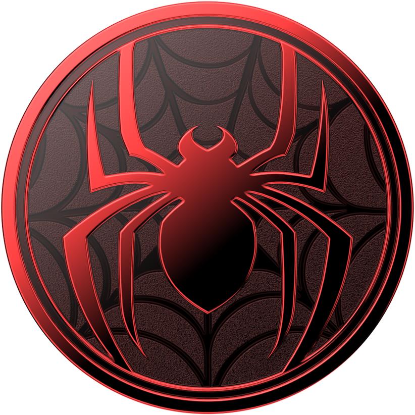 PopSockets Enamel PopGrip Marvel Miles Morales Suit phone grip and stand in black - Phone Accessories at Tech Supply Shed NZ