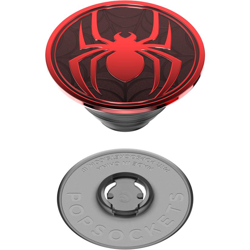 PopSockets Enamel PopGrip Marvel Miles Morales Suit phone grip and stand in black, image 4 - Phone Accessories at Tech Supply Shed NZ