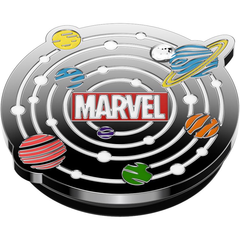 PopSockets Enamel PopGrip Marvel Universe phone grip and stand in black, image 2 - Phone Accessories at Tech Supply Shed NZ