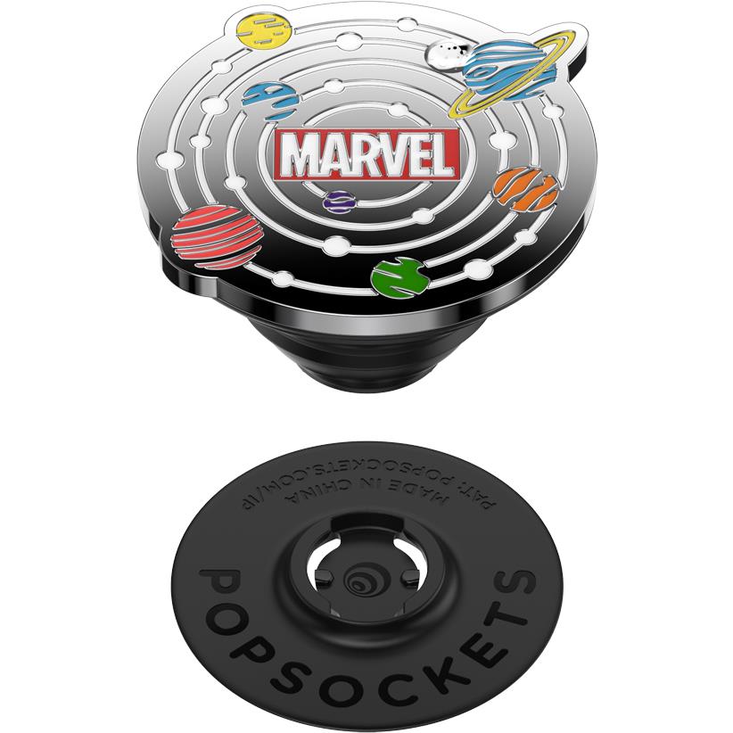PopSockets Enamel PopGrip Marvel Universe phone grip and stand in black, image 4 - Phone Accessories at Tech Supply Shed NZ