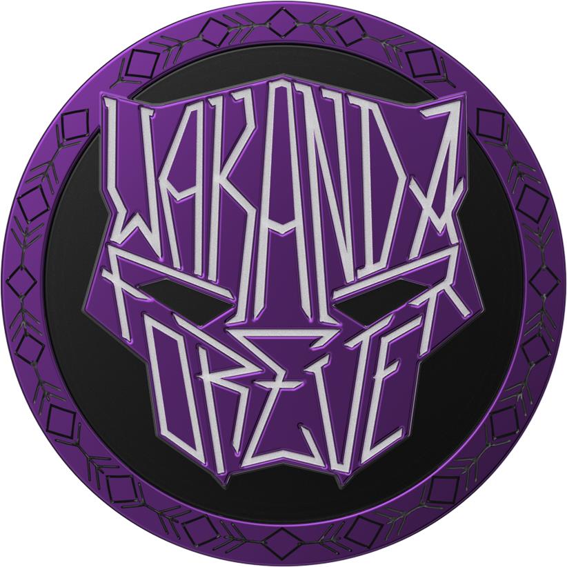 PopSockets Enamel PopGrip Marvel Wakanda Forever phone grip and stand in purple - Phone Accessories at Tech Supply Shed NZ