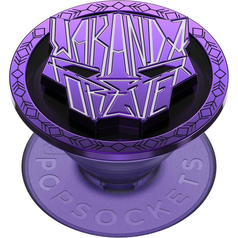 PopSockets Enamel PopGrip Marvel Wakanda Forever phone grip and stand in purple, image 4 - Phone Accessories at Tech Supply Shed NZ