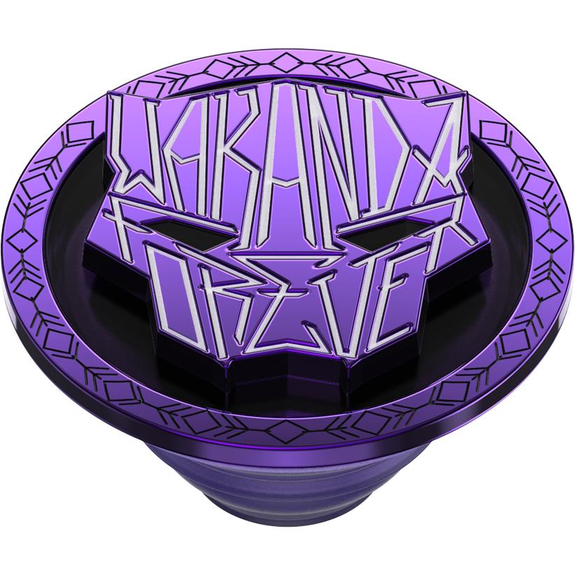 PopSockets Enamel PopGrip Marvel Wakanda Forever phone grip and stand in purple, image 5 - Phone Accessories at Tech Supply Shed NZ