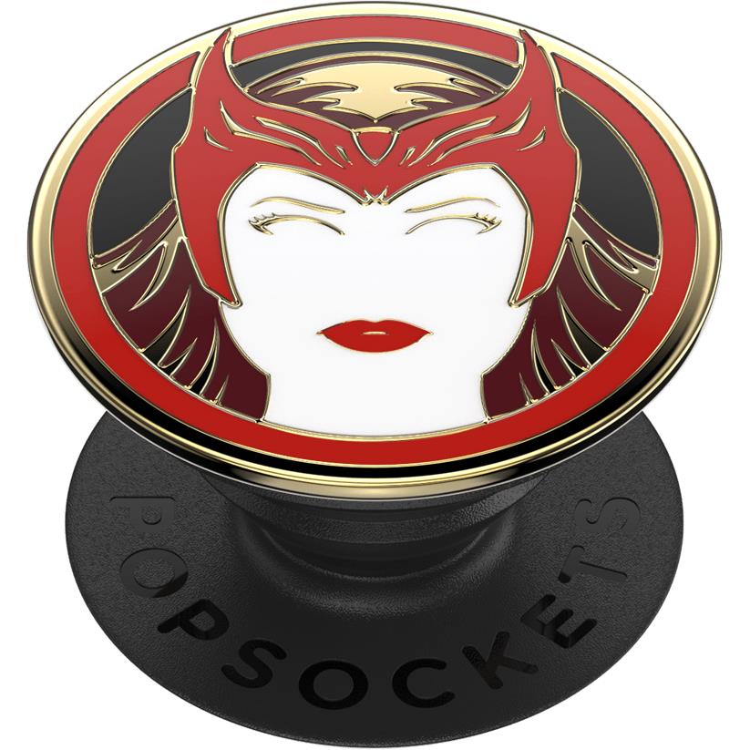 PopSockets Enamel PopGrip Marvel Scarlet Witch phone grip and stand in red, image 2 - Phone Accessories at Tech Supply Shed NZ