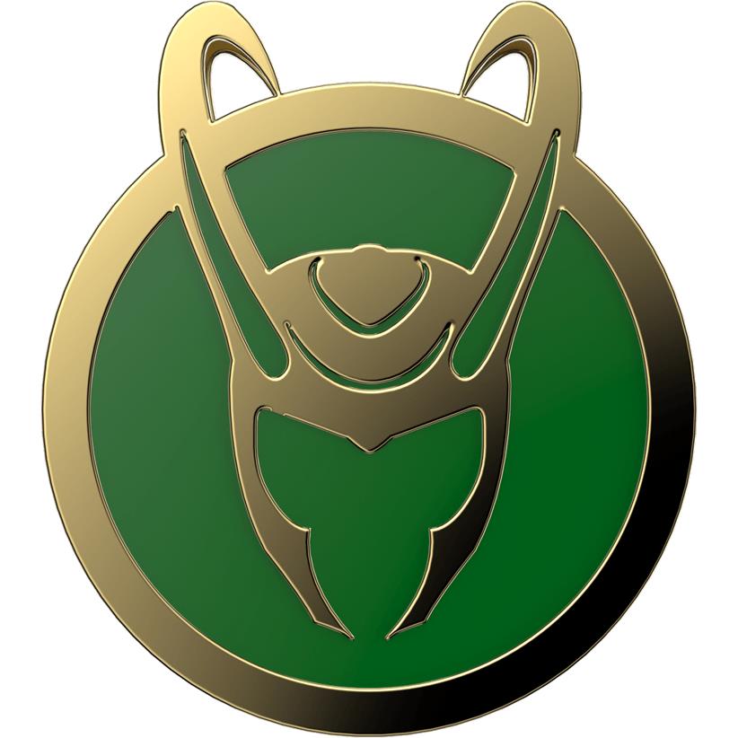 PopSockets Enamel PopGrip Marvel Loki phone grip and stand in green - Phone Accessories at Tech Supply Shed NZ