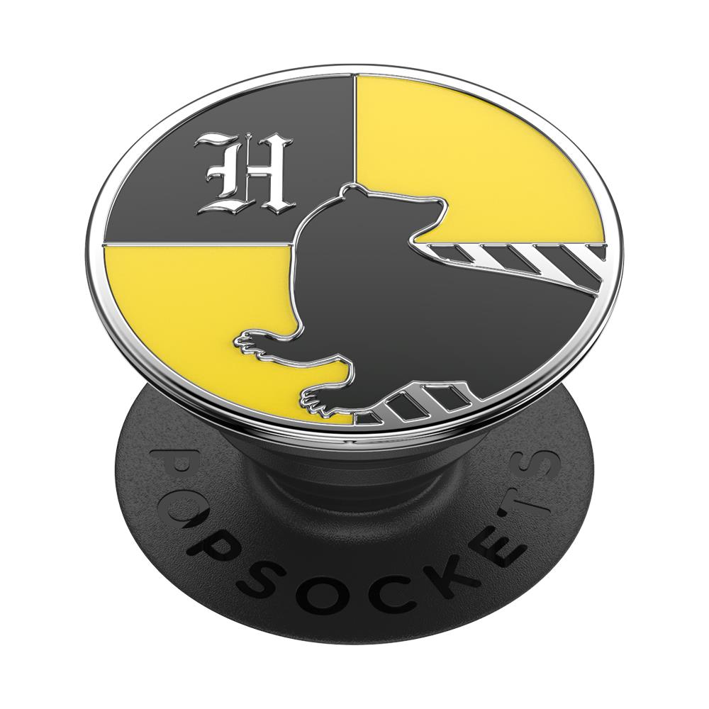 PopSockets Enamel PopGrip Harry Potter Hufflepuff phone grip and stand in yellow, image 3 - Phone Accessories at Tech Supply Shed NZ
