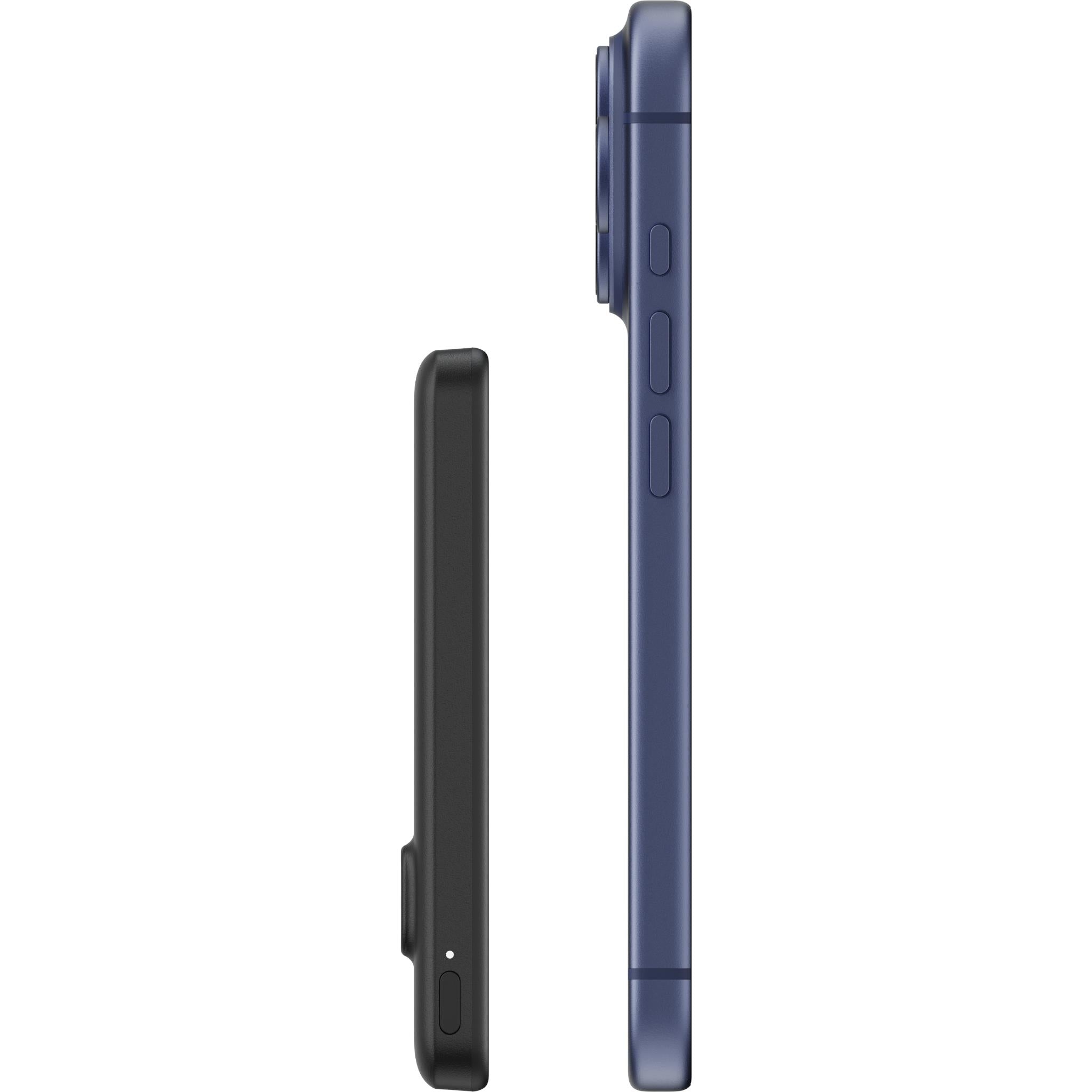 Belkin BoostCharge Slim 5K Qi2 magnetic power bank with stand in black, image 5 - Power Banks at Tech Supply Shed NZ