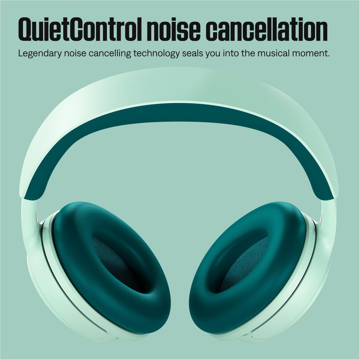 Bose QuietComfort Headphones 2nd Gen over-ear headphones in Dewdrop Mint, image 4 - Over-Ear Headphones at Tech Supply Shed NZ
